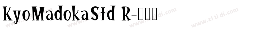 KyoMadokaStd R字体转换
